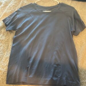 Blue compression shirt
